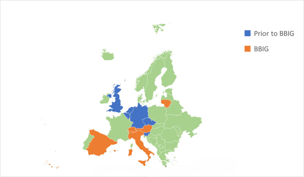 Map of Calonectria henricotiae in Europe